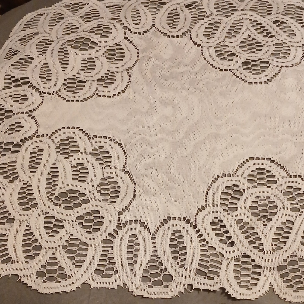 Delicate Cream Lace Doily